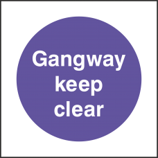 Gangway Keep Clear
